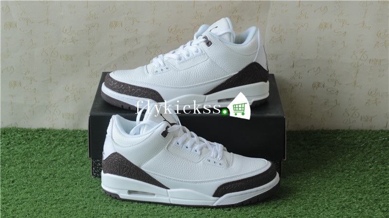 Authentic Air Jordan 3 BHM Mocha White Coffee